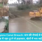 Haryana Canal Breach: धान की रोपाई से ठीक पहले रोहतक में नहर टूटने से हाहाकार, खेतों में भरा कई फीट पानी