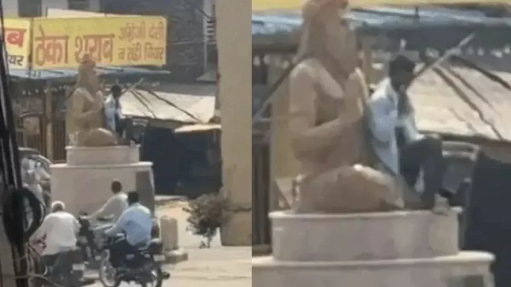 Ladwa News: लाडवा में महर्षि कश्यप की प्रतिमा पर जूते पहनकर चढ़ा शराबी, वीडियो वायरल होने पर बबाल