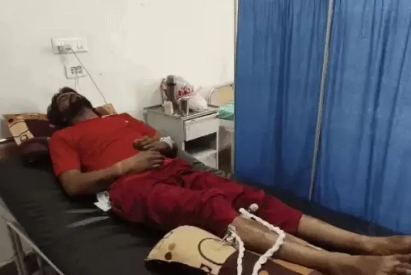 15 मुकदमों का आरोपी और यमुनानगर पुलिस आमने-सामने, 25 फुट ऊंचाई से गिरने पर टूटी टांग