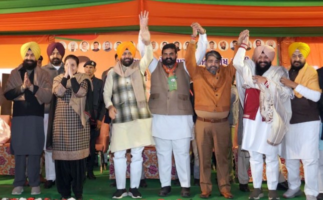 झूठे वादों से सत्ता में आकर पंजाब का शोषण कर रही है आप सरकार: नायब सैनी