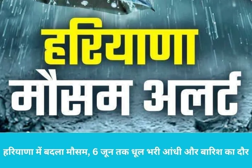  हरियाणा में बदला मौसम का मिजाज, आज और कल 60 किमी की रफ्तार से चलेंगी हवाएं, देखें IMD की चेतावनी
