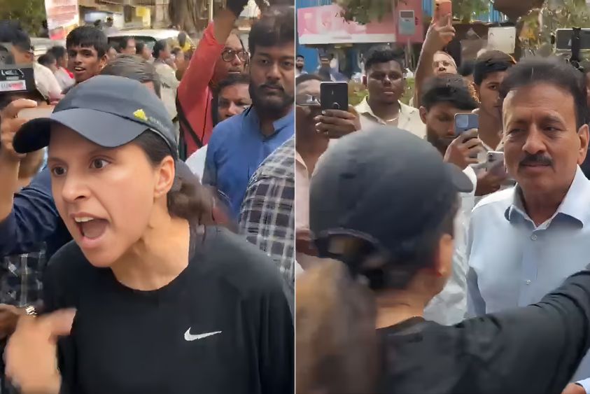 मुंबई में रैली के दौरान यातायात जाम को लेकर मंत्री से भिड़ने वाली महिला के खिलाफ शिकायत दर्ज