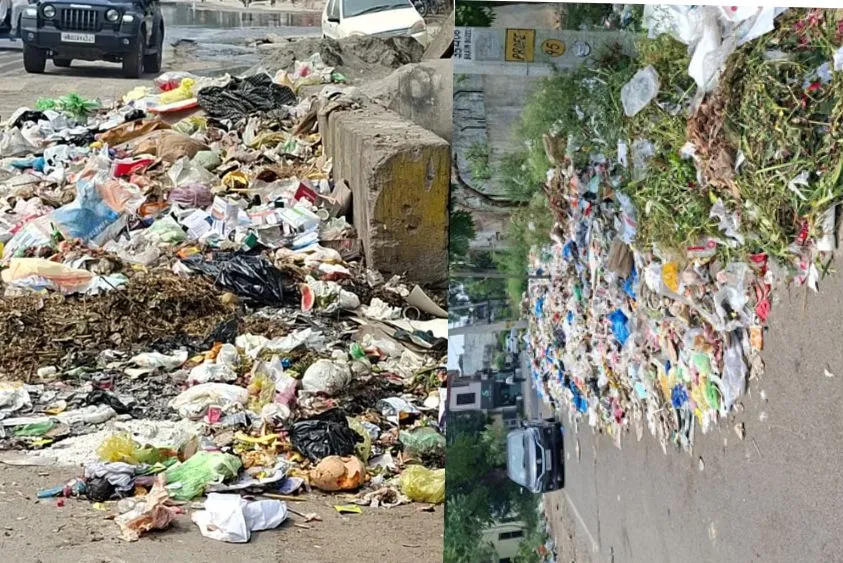 नरक जैसी जिंदगी: जगाधरी में नालियां जाम और सड़कों पर कचरा, मूंह ढंककर निकलने को मजबूर लोग