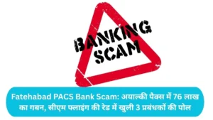 Fatehabad PACS Bank Scam: फतेहाबाद के अयाल्की पैक्स में 76 लाख का गबन, सीएम फ्लाइंग की रेड में खुली 3 प्रबंधकों की पोल