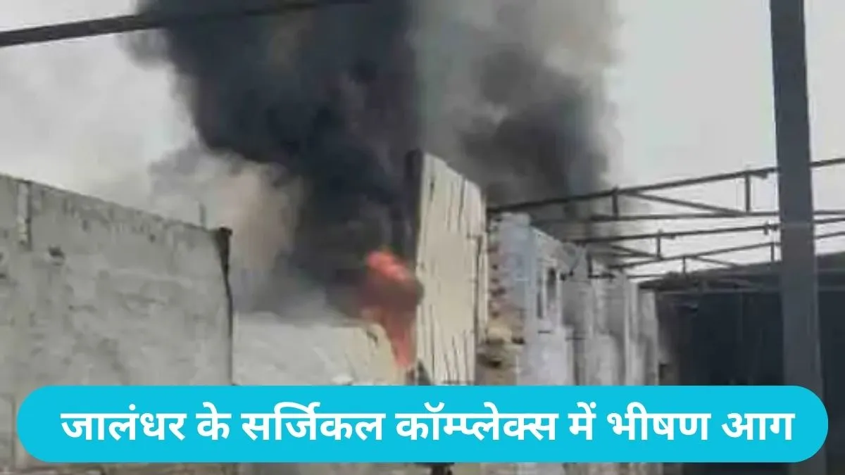 Jalandhar Factory Fire: जालंधर के सर्जिकल कॉम्प्लेक्स में भीषण आग, तेज हवाओं ने मचाया तांडव