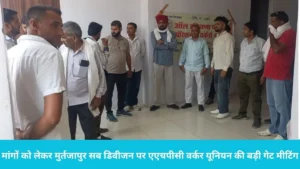 AHPC Worker Union: पिहोवा बिजली दफ्तर में मांगों को लेकर मुर्तजापुर सब डिवीजन पर एएचपीसी वर्कर यूनियन की बड़ी गेट मीटिंग