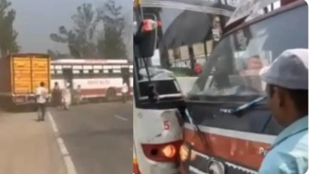 Ambala Accident: साहा-अंबाला मार्ग पर डिवाइडर कूदकर ट्रक से टकराई बस, बाल-बाल बचीं 50 सवारियां