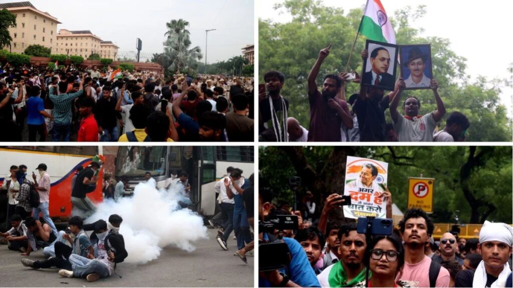 CJP Protest Parliament March: CJP का दावा- अभिजीत दीपके हिरासत में, संसद की ओर बढ़े प्रदर्शनकारी, पुलिस ने आंसू गैस छोड़ी