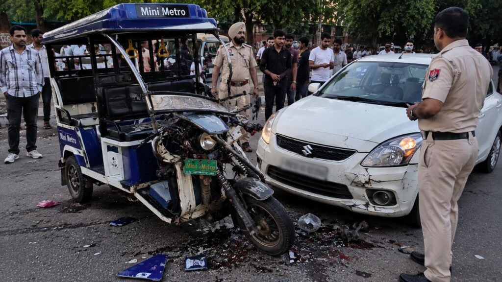 Chandigarh Sector 44 Accident: चंडीगढ़ में कांस्टेबल की कार से ई-रिक्शा क्षतिग्रस्त, चालक घायल, समझौते के बाद मामला शांत