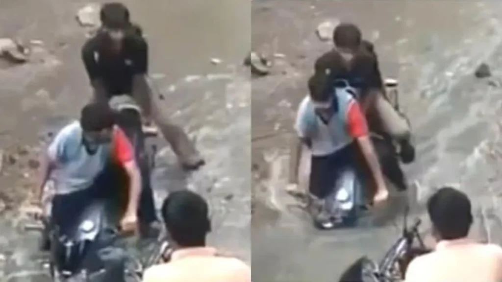 Faridabad News: फरीदाबाद में मौत का कुआं बनी सड़क: सीवर के गहरे गड्ढे में बाइक समेत गिरे दो युवक, मचा हड़कंप