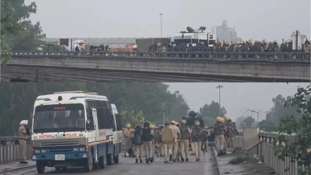 Farmers Delhi March: ट्रेड डील के विरोध में किसानों का दिल्ली कूच, शंभू टोल प्लाजा सील, NH-44 पर सुरक्षा बलों का कड़ा पहरा