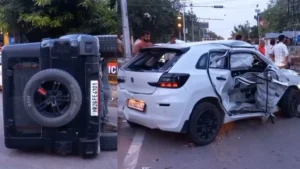 Gurugram Accident: सोहना चौक पर थार ने बलेनो को मारी टक्कर, खाटूश्याम जा रहा परिवार गंभीर घायल