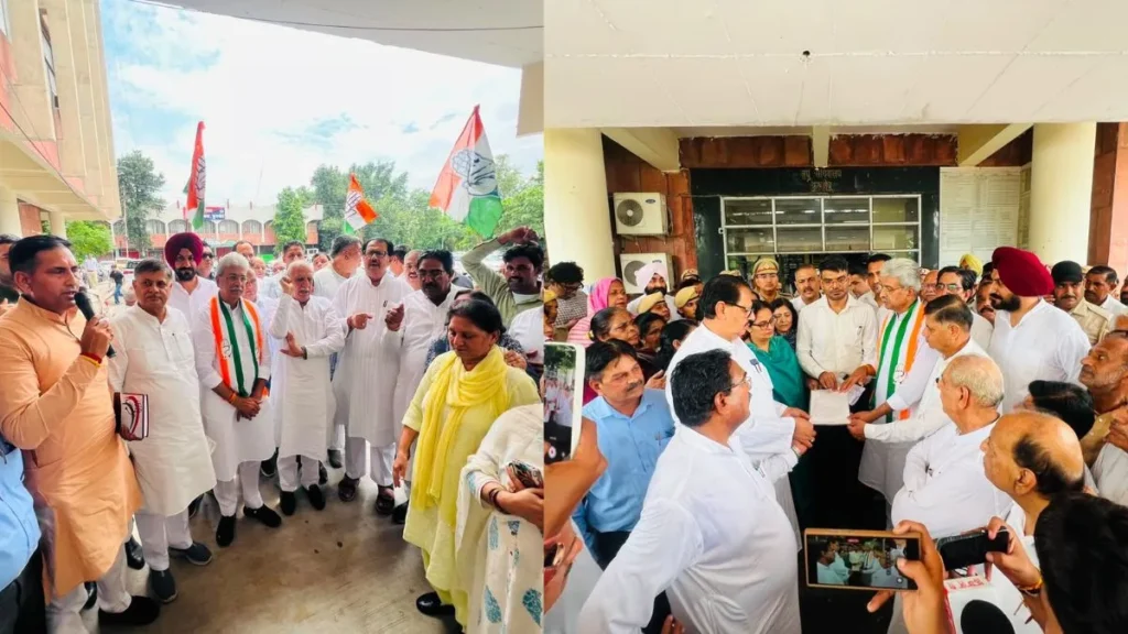 Kurukshetra News: कुरुक्षेत्र में गरजी कांग्रेस, DC के जरिए राष्ट्रपति को भेजा ज्ञापन; शिक्षा मंत्री के इस्तीफे और छात्रों पर दर्ज FIR रद्द करने की मांग