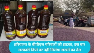 Haryana News: हरियाणा के बीपीएल परिवारों को झटका, इस बार सरकारी डिपो पर नहीं मिलेगा सरसों का तेल