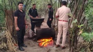 Hisar News: हिसार में अवैध शराब की भट्ठी पर SWAT टीम का बड़ा एक्शन, 400 लीटर लाहन मौके पर नष्ट