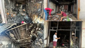 Kurukshetra News: लाड़वा शोरूम में लगी आग से 2 करोड़ का सामान, 17 लाख कैश और सोना जलकर राख
