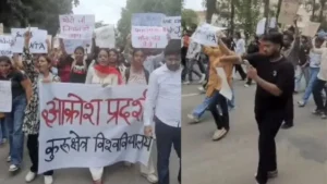 Kurukshetra University: कुरुक्षेत्र यूनिवर्सिटी में NEET धांधली पर गूंजे नारे, 'NTA मतलब नेशनल टॉर्चर एजेंसी', छात्रों ने निकाला रोष मार्च