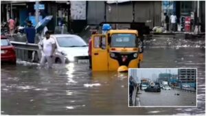 Mumbai: मुंबई के कई हिस्सों में भारी बारिश से जलभराव, सड़क यातायात और ट्रेन सेवाएं प्रभावित