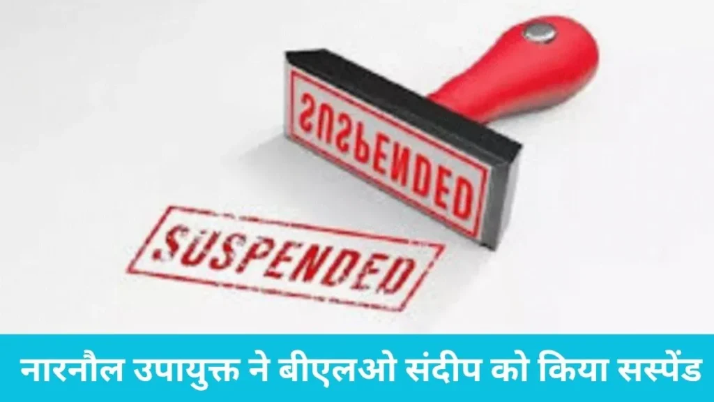 Narnaul BLO Suspended: चुनाव ड्यूटी में कामचोरी पड़ी भारी, नारनौल उपायुक्त ने बीएलओ संदीप को किया सस्पेंड