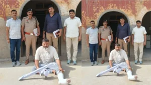 Narnaul Gangwar Case: विक्की डोहर पर हमले का मुख्य आरोपी बब्बू खायरा गिरफ्तार, पुलिस हिरासत से भागते समय टूटा पैर