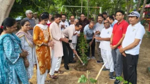 Narnaul News: नारनौल में पर्यावरण संरक्षण की अनूठी पहल, भारत विकास परिषद ने कर्मचारी कॉलोनी पार्क में रोपे पौधे