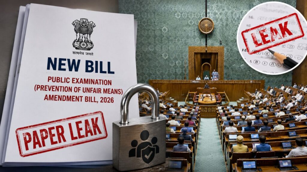 लोकसभा में पेश हुआ पेपर लीक पर सख्त कानून वाला विधेयक, दोषियों को 10 साल तक जेल और 50 लाख तक जुर्माने का प्रस्ताव