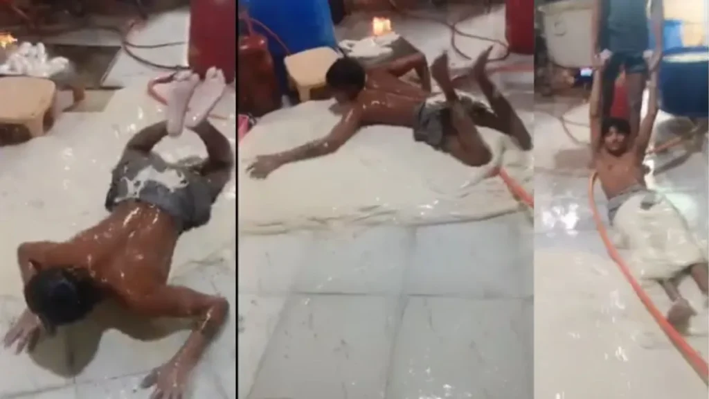 Soya Chaap Viral: सोया चाप के ढेर पर लेटा युवक, पानी डालकर फिसलता दिखा साथी! नोएडा के नाम से वायरल वीडियो देख भड़के लोग