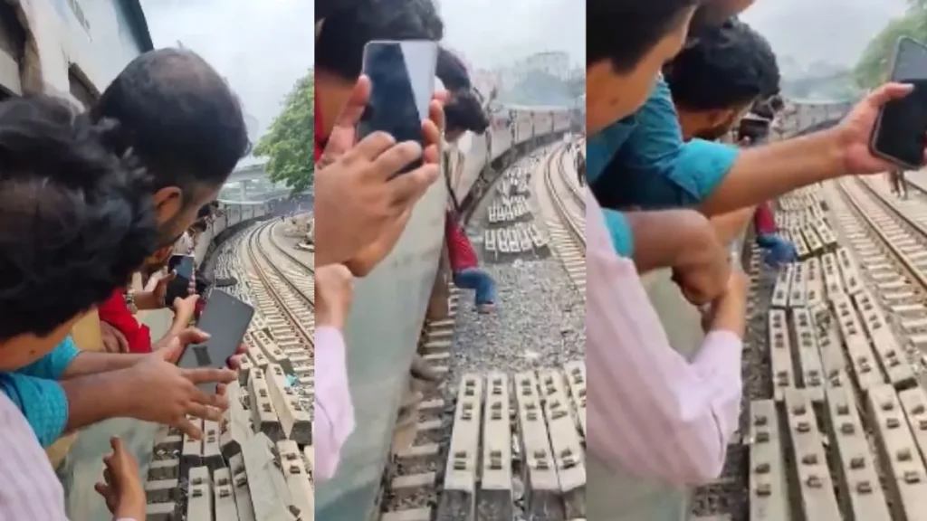 Viral Video: चलती ट्रेन के बाहर लटकता रहा शख्स, मदद की जगह वीडियो बनाते रहे लोग; वायरल क्लिप ने छेड़ी बहस