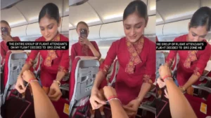 Air Hostess Rakhi: "मुझे तो ब्रो-जोन कर दिया!" एयर इंडिया की फ्लाइट में एयर होस्टेस ने बांधी राखी, पैसेंजर का मजेदार रिएक्शन