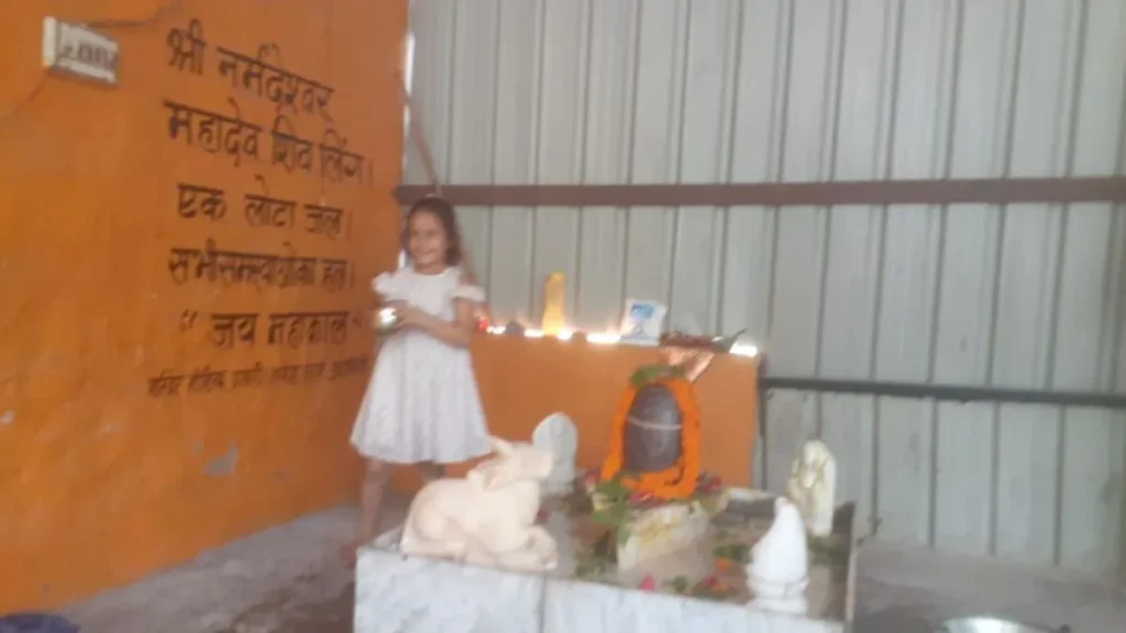 Ateli News: शनिदेव मंदिर में नर्मदेश्वर शिवलिंग की स्थापना, हर-हर महादेव के जयकारों से गूंजा अटेली मंडी