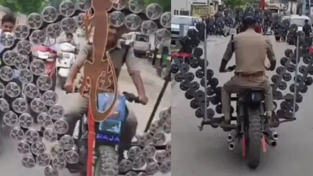 Bike With 500 Horns: फरीदाबाद के कांवड़िया की बाइक में लगे थे 500 हॉर्न, हरिद्वार पुलिस ने चालान काटकर उतारे