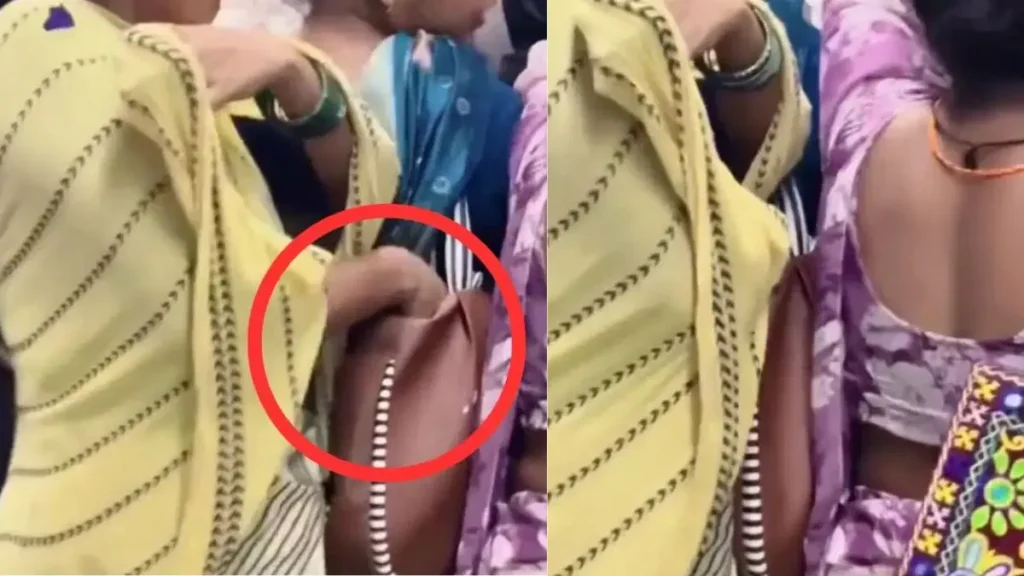 Delhi Metro Viral: दिल्ली मेट्रो में महिला चोर की 'लाइव' करतूत, पर्स में हाथ डालते कैमरे में कैद हुई पीली साड़ी वाली महिला