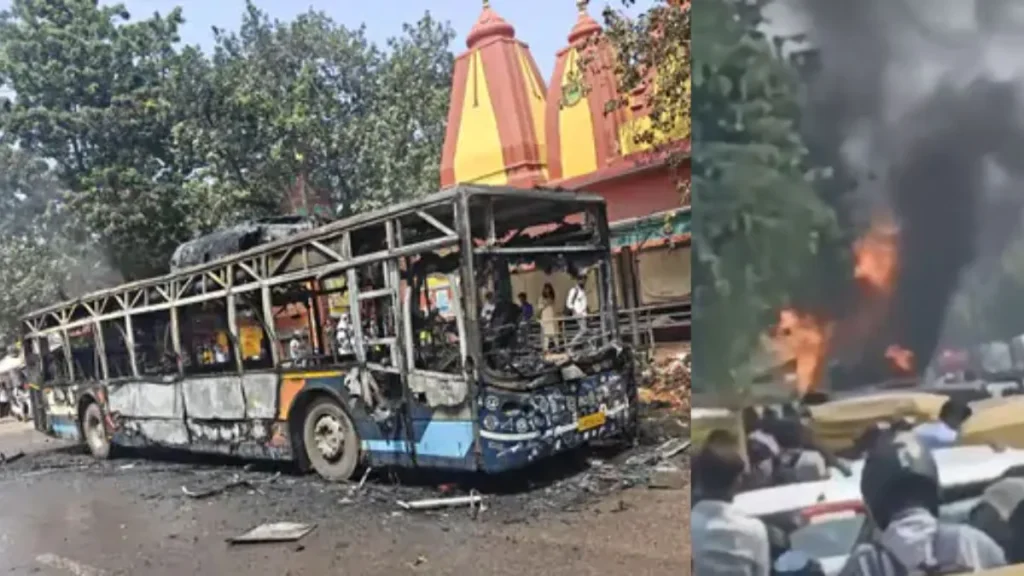 Gurugram Bus Fire: ओल्ड दिल्ली रोड पर चलती बस में लगी भीषण आग, चालक की सूझबूझ से बचीं जानें