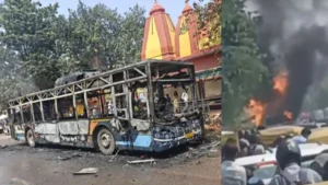 Gurugram Bus Fire: ओल्ड दिल्ली रोड पर चलती बस में लगी भीषण आग, चालक की सूझबूझ से बचीं जानें