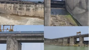 Hathnikund Barrage Yamunanagar: हथनीकुंड बैराज पर मंडराया खतरा, क्षतिग्रस्त रैंप से बाहर आए सरिए, टेंडर में भारी ढिलाई