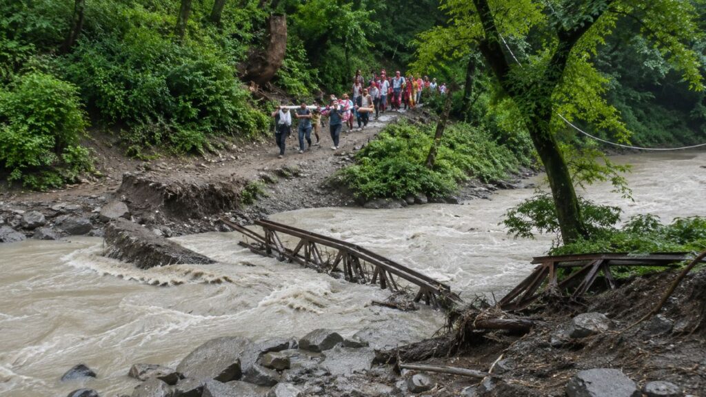 Himachal Pradesh: हिमाचल के भरमौर में बादल फटा, पुल बहने से 50 श्रद्धालु रास्ते में फंसे, स्थानीय लोगों ने संभाला मोर्चा