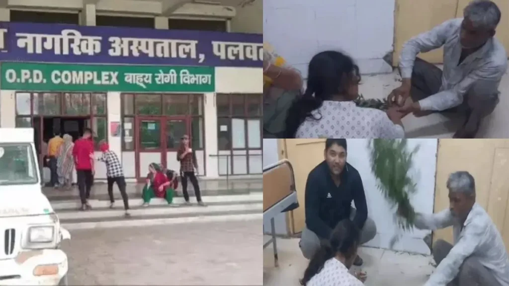 Palwal News: सांप काटने के बाद अस्पताल के फर्श पर चला झाड़-फूंक, नीम की पत्तियां खिलाते तांत्रिक का वीडियो वायरल