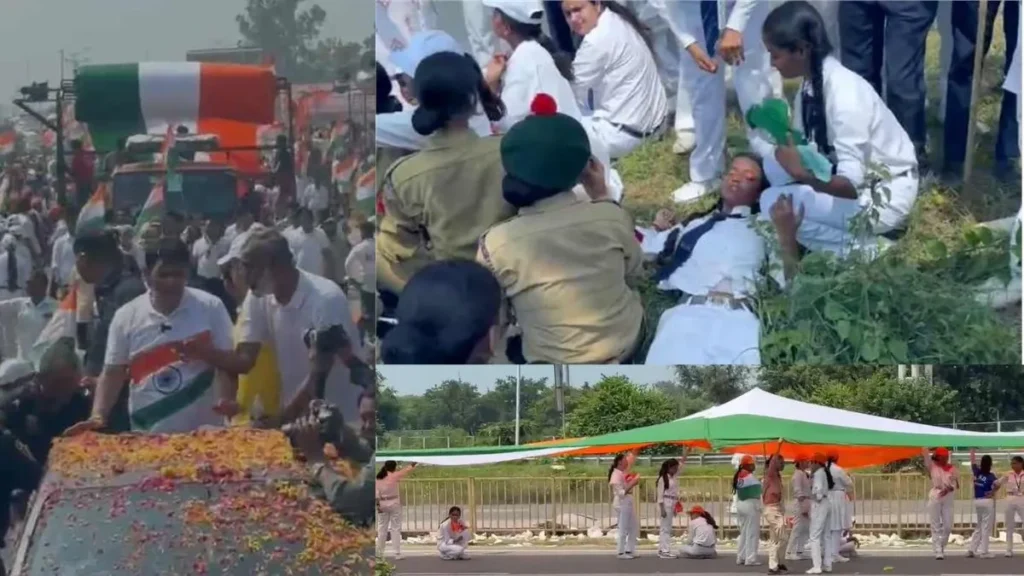Palwal News: भारी भीड़ और उमस बनी आफत! पलवल में तिरंगा यात्रा के दौरान गिरे मासूम, शिक्षकों ने संभाला