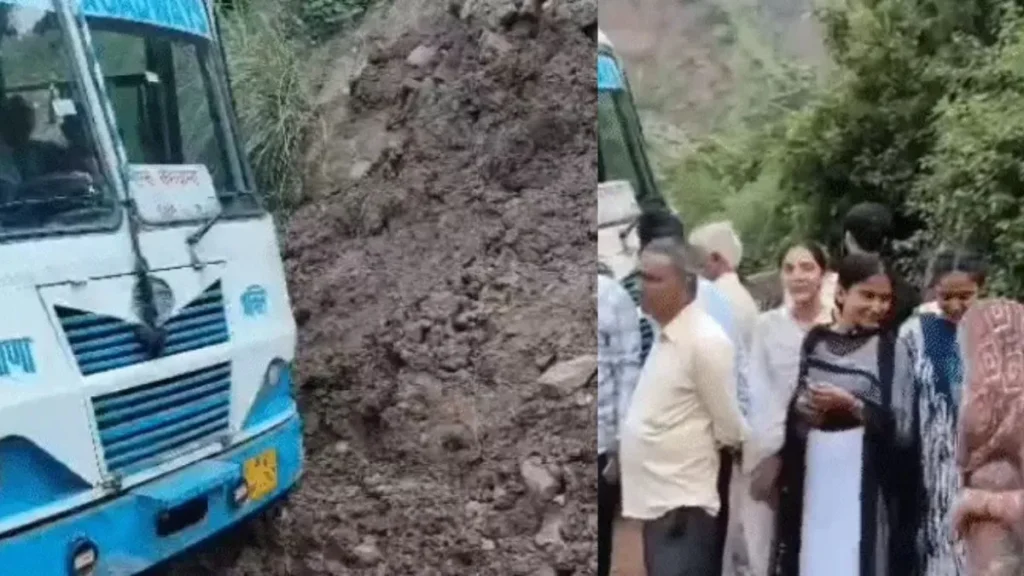 Panchkula Landslide News: पंचकूला में खिसका पहाड़, मोरनी मार्ग पर 70 सवारियों से भरी रोडवेज बस फंसी, टला बड़ा हादसा