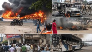 Patna Road Accident: पटना में बस की चपेट में आने से राहगीर की मौत, गुस्साई भीड़ ने बस समेत कई वाहनों में लगाई आग