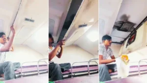 Train AC Vent Viral: ट्रेन के AC वेंट से ठंडी हवा नहीं, निकले चिप्स के रैपर और प्लास्टिक कप, देखकर भड़के लोग