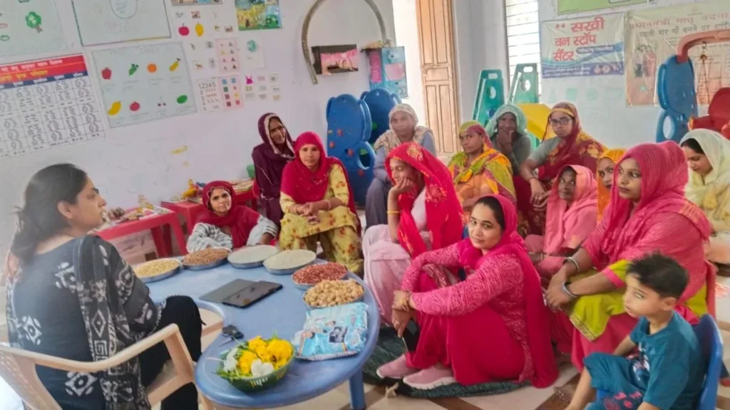 Ateli Mandi : आंगनवाड़ी केंद्र राता खुर्द में पोषण माह 2026 के तहत प्रोटीनयुक्त खाद्य पदार्थों की प्रदर्शनी और जागरूकता कार्यक्रम संपन्न