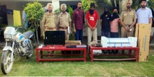 Barnala Crime : सीआईए स्टाफ ने चोर गिरोह के 3 सदस्यों को दबोचा, लैपटॉप और मोटरसाइकिल बरामद