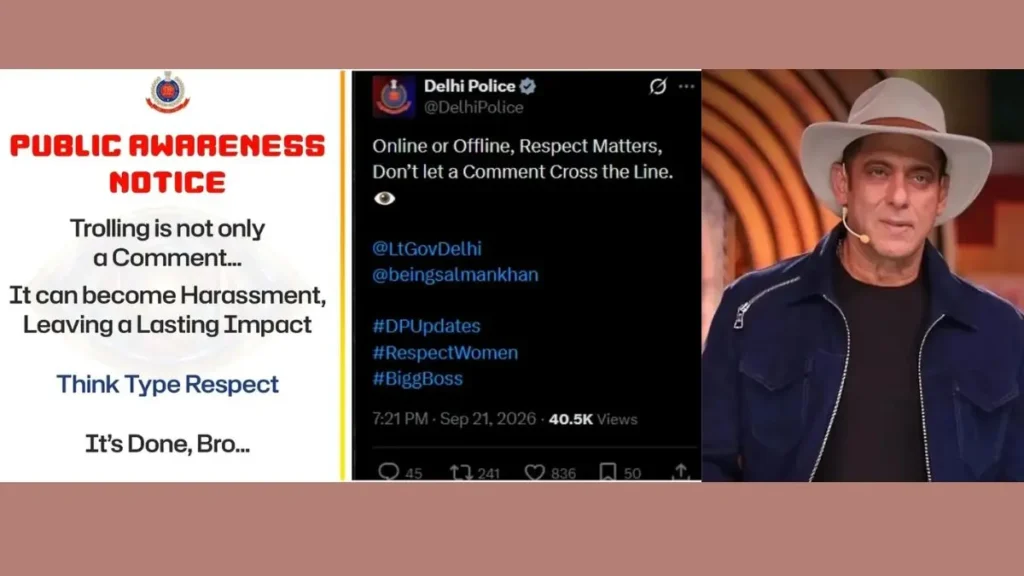 Body shaming Trolling: 'बस हो गया भाई...': सलमान खान के 'नो ट्रोलिंग' रुख के समर्थन में आई दिल्ली पुलिस, शेयर किया स्पेशल पोस्ट