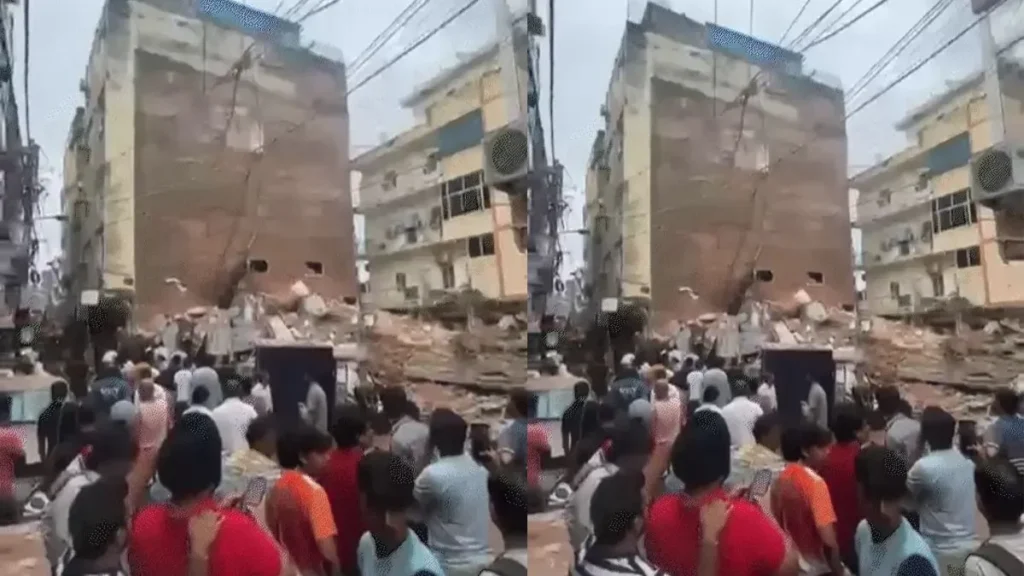 Delhi Building Collapse: सत्य निकेतन में गिरी 6 मंजिला छात्र PG की इमारत, मलबे में फंसे कई छात्र