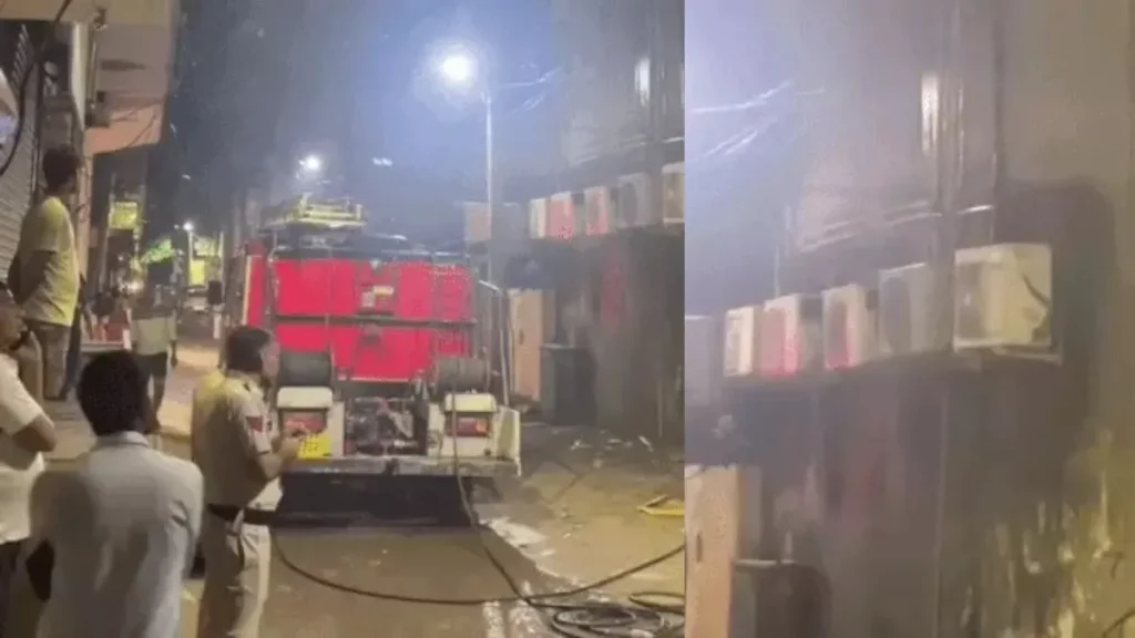 Gurugram News: NH-48 के पास सर्विस स्टेशन में भीषण आग, लपटों में जलकर खाक हुईं गाड़ियां व उपकरण