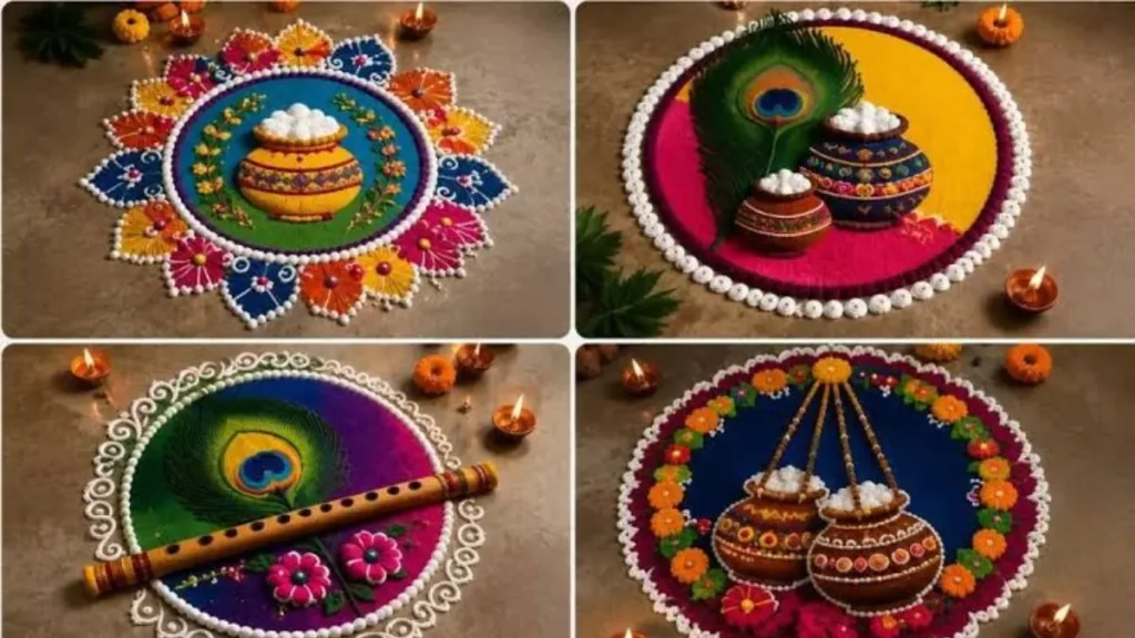 Janmashtami Rangoli Designs: जन्माष्टमी पर रंगोली से सजाएं कान्हा का दरबार, इन आसान और लेटेस्ट डिजाइंस से बढ़ाएं घर की रौनक