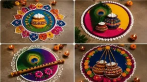 Janmashtami Rangoli Designs: जन्माष्टमी पर रंगोली से सजाएं कान्हा का दरबार, इन आसान और लेटेस्ट डिजाइंस से बढ़ाएं घर की रौनक