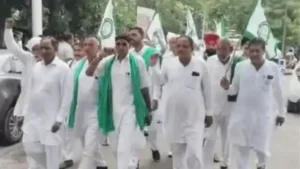 Kaithal News: कैथल में किसानों का हल्ला बोल, 15 सितंबर से धान खरीद और KCC लिमिट 5 लाख करने की मांग को लेकर प्रदर्शन