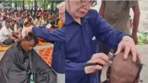 Karnal News: 28 दिन से हड़ताल पर सफाई कर्मचारी, निगमायुक्त के अल्टीमेटम पर 10 कर्मियों ने कराया मुंडन
